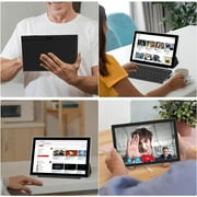2024 Newest Android 13 Tablet with Keyboard 10 Inch 2 in 1 Tablets, 12GB RAM 128GB ROM 1TB Expand, Quad-Core 2.0GHz CPU Tablet PC, 5G WiFi 6 BT 5.0, 8MP Camera, Google Certified Tableta