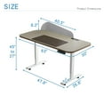 thumbnail image 3 of Aukfa 63" Electric Standing Desk, Height Adjustable Sit Stand Desk with Power Strip, Privacy Screen & Memory Controller,Kahaki, 3 of 8