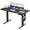 Black, variant on CHITOOMA 55" x 24" Electric Standing Desk with Storage Bag, Adjustable Height Sit to Stand Desk with 4 Memory Pre-Set, Headphone Hook for Home Office, Rustic Brown