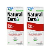 2 Pack - TRP Natural Ears Ring Relief for Tinnitus Symptoms, Fast Dissolving Tablets, 70 count