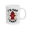 thumbnail image 2 of Firefighter Humor 11 oz Coffee Mug - Funny Fire Hydrant Design White Ceramic Gift, 2 of 8
