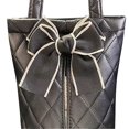 thumbnail image 3 of Car Tissue Bag Hanging Lovely Appearance Waterproof Car Tissue Bag for All Types Of Vehicle Bowknot Black, 3 of 4