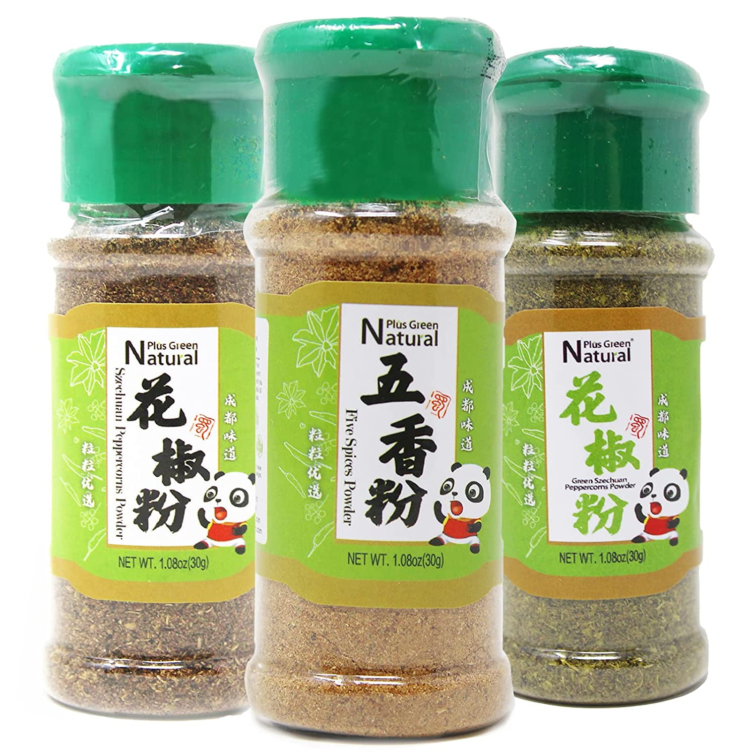 Five Spices Powder + Sichuan Red Peppercorns Powder + Sichuan Green