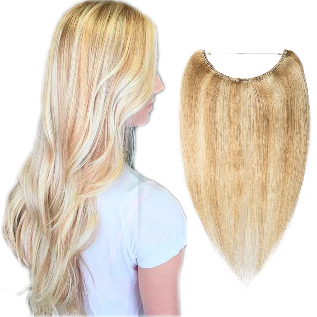 Snoilite One Piece Wire in Human Hair Extensions Miracle Secret