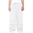 thumbnail image 1 of Tdoqot Mens Baggy Cargo Pants- Outdoor Straight Leg Cotton Casual Jogger Pants White, 1 of 7