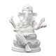 thumbnail image 4 of Estatua del Señor Ganesha Escultura religiosa de Buda Artesanía Arte Artesanía Decoración del hogar Blanco 85 x 7 x 105 cm, 4 of 9