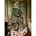 thumbnail image 4 of GZHJMY Christmas Tree Skirt Colorful Polka Dot 48"es for Indoor Outdoor Holiday Party Office Store Cupboard Decoration, 4 of 6