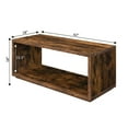 thumbnail image 4 of Convenience Concepts Northfield Admiral Coffee Table with Shelf, Barnwood, 4 of 5