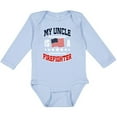 thumbnail image 3 of Inktastic My Uncle is a Firefighter Nephew Boys or Girls Long Sleeve Baby Bodysuit, 3 of 5