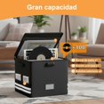 thumbnail image 4 of Caja de Archivos con Cerradura, Caja Organizadora Documentos con Tapa, Viene con 10 Carpetas Colgantes, Impermeable, Almacenamiento Plegable, Adecuado para Oficina, Hogar y Viajes, 4 of 4