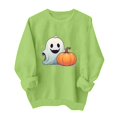 thumbnail image 2 of VKOYWKM Sweatshirts for Women Halloween Spooky Season Graphic Pullover Top Cute Crewneck Sweatshirt Oversized Long Sleeve Fall Sweatshirts, 2 of 6