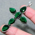 thumbnail image 3 of Chrome Diopside Pear Shape Gemstone Handmade Antique Gift Pendant Jewelry 3.20", 3 of 3