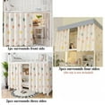 thumbnail image 2 of EIGTHTAIL 2 Pcs Rideaux de Lit Superposé Haut/bas Dortoir Maison Occultant Intimité Tissu de Lit Rideau Occultant Respirant Antipoussière Baldaquin de Lit avec Corde et Boucles pour Enfants Ados Lit Mezzanine Simple, 2 of 7