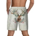 thumbnail image 3 of Kdxio Classy Deer Print Men'S Swim Trunks With Compression Liner 7 Inch Inseam Quick Dry Swim Shorts, 3 of 7