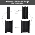 thumbnail image 3 of Room Dividers with 4 Panels Folding Privacy Screens Pegboard Stand Organizer for Jewelry, Craft, Cloth, Art Display Black, 3 of 8