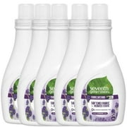 Natural Fabric Softener, Lavender Scent, Softens Fabric & Reduces Static, Plant Derived, Made With Essential Oils, Beautiful Aroma, Pack of 5, 32 Fl OZ Per Pack