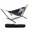 thumbnail image 1 of Juego de Hamacas Que Ahorran Espacio: Capacidad Resistente de 450 Lb para 2 Personas, Uso Interior/exterior con Bolsa de Transporte, 1 of 10