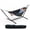 Black and white onyx, variant on SOLLED Extra Wide Double Hammock Chair with Stand, Portable Folding Steel Frame with Adjustable Height, 450 lbs Capacity for Patio Backyard Camping,Brown