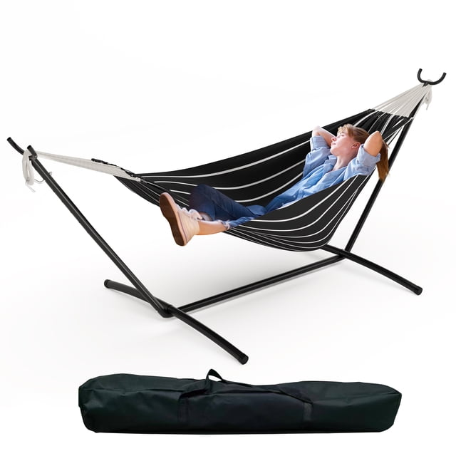 Juego de Hamacas Que Ahorran Espacio: Capacidad Resistente de 450 Lb para 2 Personas, Uso Interior/exterior con Bolsa de Transporte