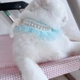 thumbnail image 3 of CSChome Pet Collar Adjustable Straps Handmade Lace Pet Wedding Bib Adjustable Straps Pearl Embroidery Breathable Comfortable Pet Collar, 3 of 7