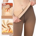 thumbnail image 2 of Fleece Lined Tights for Women Winter Thermal Thick Tights Warm Stretch Leggings Sheer High Waist Fake Translucent Pantyhoses, 2 of 7