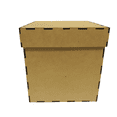 thumbnail image 1 of Paquete con 12 cajas de madera MDF 15x15 cm con tapa color natural, ideales para decoración, almacenamiento, regalos, 1 of 4