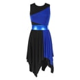 thumbnail image 5 of Vestido de túnica lírica de Ballet para adoración litúrgica con dobladillo asimétrico para mujer, vestido sin mangas para gimnasia, vestido superpuesto de alabanza, 5 of 5