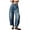 DarkBlue, variant on Womens Stretchy Mid Rise Barrel Jeans Vintage Loose Wide Leg Cropped Denim Pants Jeans