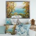 thumbnail image 3 of Designart 'The Blue Ocean View From Terrace' Nautical & Coastal Framed Art Print, 3 of 4