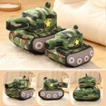 thumbnail image 5 of Tank Plush Toy Simulation Modeling Pentagram Pattern Camouflage Sleeping Accompany Hugging Cushion Children Plush Doll, 5 of 5
