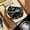 Transparent black base with gold edges, variant on Men's watch, fashionable business sports dual-calendar waterproof fully automatic quartz watch with hollow transparent back, non-mechanical men's wristwatch