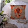 thumbnail image 3 of Thanksgiving Turkey Fleur de lis Fabric Decorative Pillow, 3 of 4