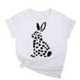 thumbnail image 1 of Tops de Cuello Alto para las Mujeres Amante Impreso Camiseta Cuello Redondo Manga Corta, Poliéster Spandex, 1 of 7
