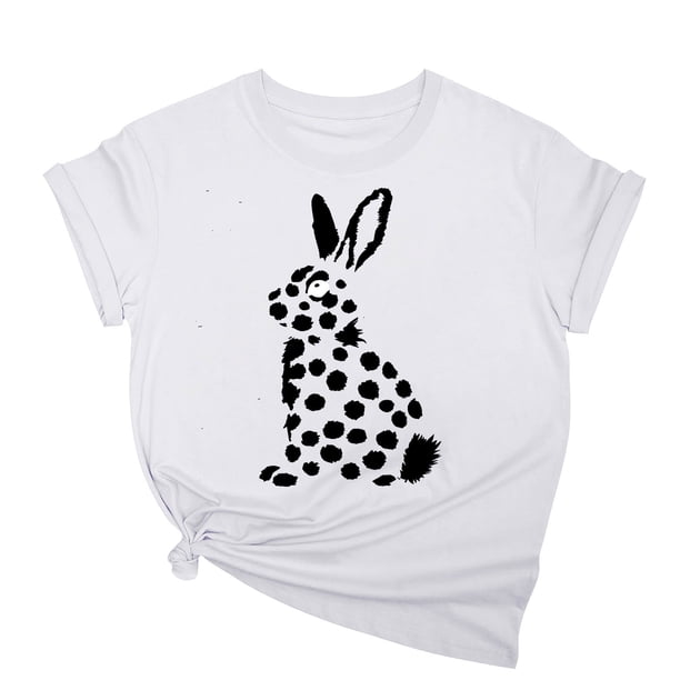 Tops de Cuello Alto para las Mujeres Amante Impreso Camiseta Cuello Redondo Manga Corta, Poliéster Spandex