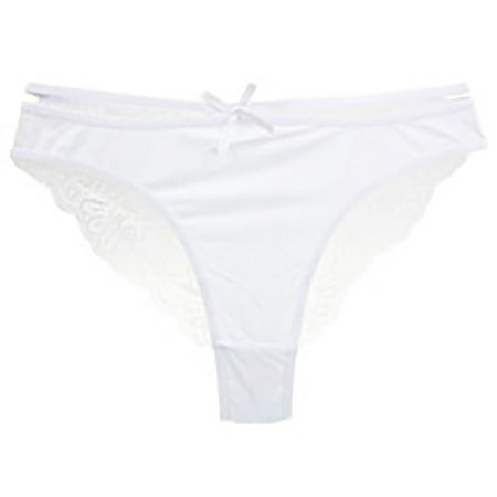 yillto Womens Lace Thongs Seamless No Show Bikini Thong Underwear Ladies Breathable Comfort Panty