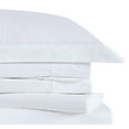 thumbnail image 3 of Brooklyn Loom Classic Cotton 200 Thread Count Solid Percale 100% Cotton Deep Pocket White 4-Piece King, All Season, Adult Size, OEKO-TEX Certified, 3 of 7