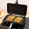 thumbnail image 4 of Double-Sided Non-Stick Sandwich Maker with Long Handle for Breakfast, Camping & Home Kitchen, 4 of 8