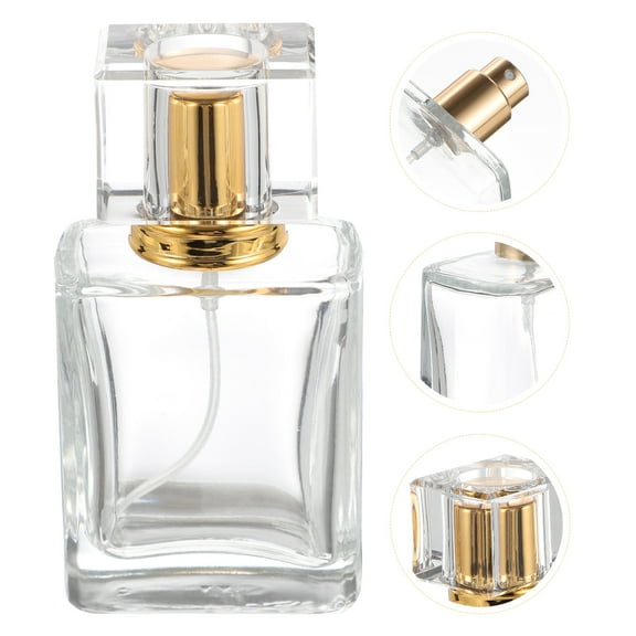 Masteelf 50ml Empty Glass Bottle Fine Mist Perfume Bottle for Home and Travel