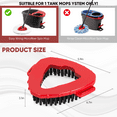 thumbnail image 2 of MYSPRI 3 Pack Scrub Brush Mop Replacement Head Compatible with Ocedar EasyWring 1-Tank System, Spin Mops Replace Heads Floor Cleaning Brush for Bathroom Kitchen, 2 of 7