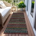 thumbnail image 6 of Addison Rugs Chantille Indoor/Outdoor Transitional Stripes Black Washable Runner Rug, 2'3" x 7'6", 6 of 6