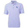 thumbnail image 2 of Men's Cutter & Buck Royal Kansas City Royals Virtue Eco Pique Botanical Print Recycled Polo, 2 of 3