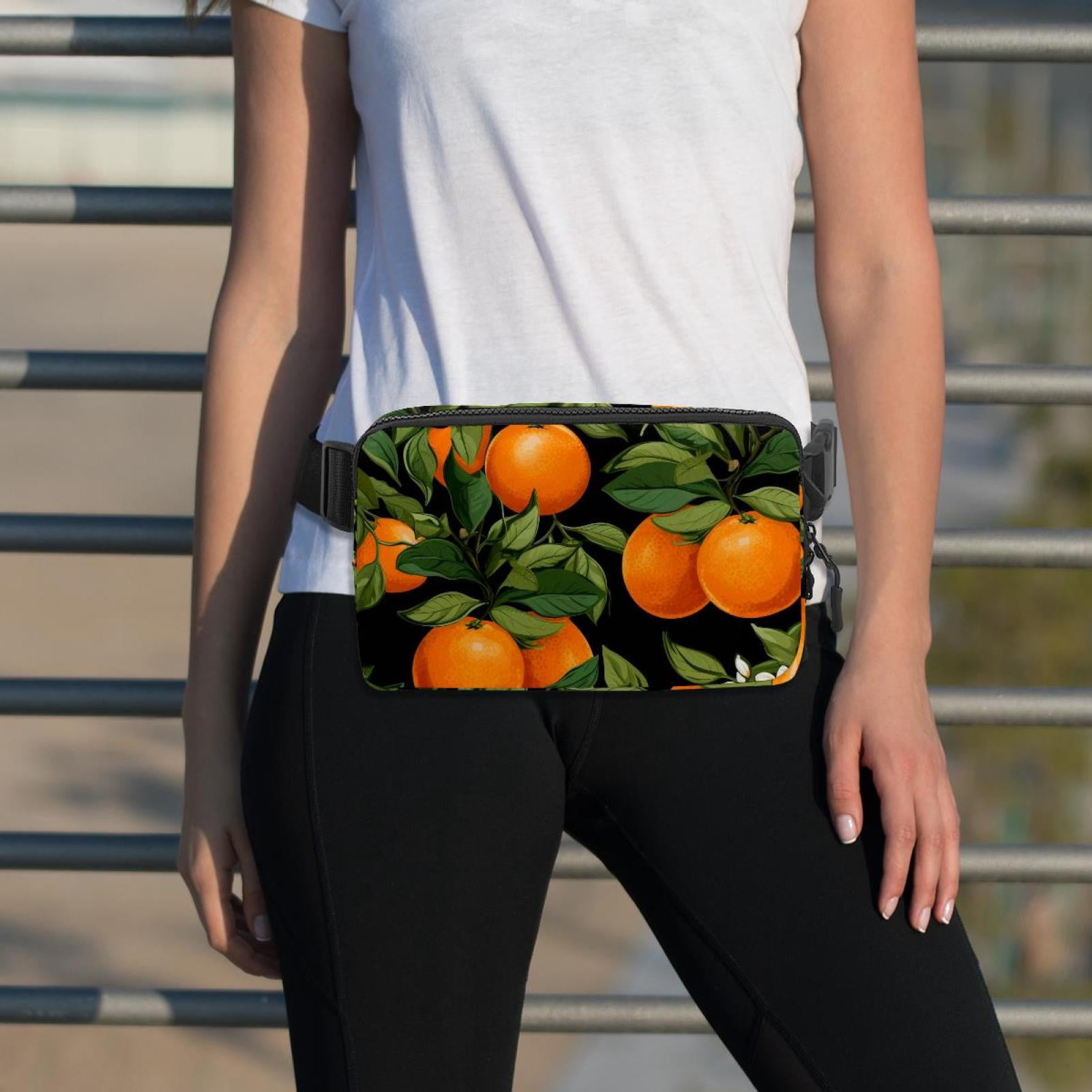 Maple leaf Lightweight Adjustable Crossbody Bag with Extension Strap - Unisex Fanny Pack, Money Belt, Waist Bag
