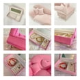 thumbnail image 5 of Miniature 1/6 Scale Dollhouses Furniture Sofa Jewelry Storage Box for Doll House Accessories, 5 of 8