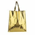 thumbnail image 2 of Paquete 70 piezas Bolsa metalizada non woven con fuelle amarillo 40 x 45 x 10, 2 of 4