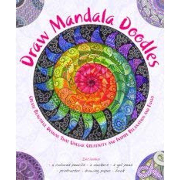 Pre-Owned Draw Mandala Doodles: Create Beautiful Designs That Unlock Creativity and Inspire Relaxation and Focus, 9781435152502, 1435152506, Paperback,