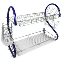 Better Chef 22 Inch Chrome Plated Dish Rack S-Shaped 2 Level DR-226B