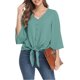 thumbnail image 1 of Txlixc Blusa de color sólido para mujeres Txlixc moda, 1 of 6