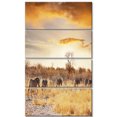 thumbnail image 2 of Zèbres Africains Marchant en Rangée - Impression sur Toile Paysage Africain, 2 of 3