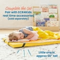 thumbnail image 5 of ECR4Kids SoftZone Rainbow Rest Time Mat with Name Tag, Sleeping Pad, Yellow, 5-Piece, 5 of 9