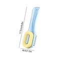 thumbnail image 3 of Dual Sided Shoe Brush, Soft Sponge Bristles, Ergonomic Streamlined Handle, Multi Surface Cleansing, Hanging Household Cleaning Tools for Shoes, Clothes and Gap Stains, 3 of 6